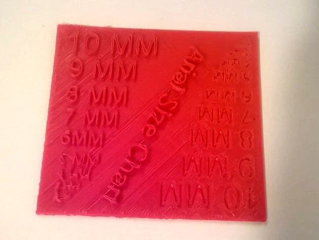 Arial Text Size Chart by Phelps3D