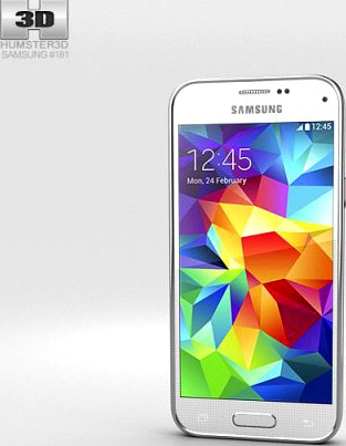 Samsung Galaxy S5 mini Shimmery White 3D Model