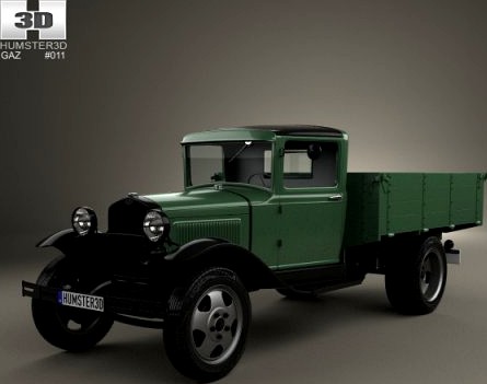 GAZ-AA Flatbed Truck 1932 3D Model