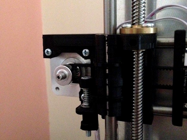 Prusa i3 X End Motor for leadscrews by hackermagnet