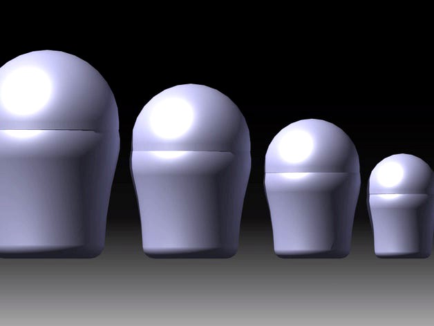 Fat Russian Nesting Dolls by GunpowderGreen