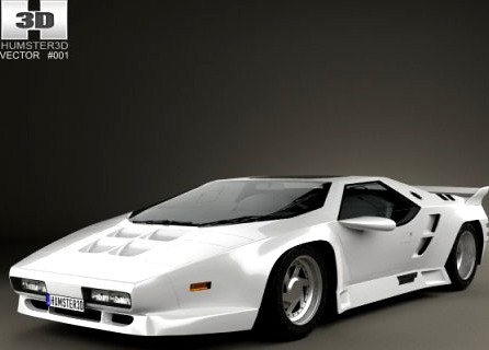 Vector W8 1990 3D Model