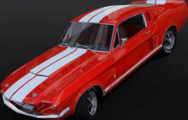 Shelby GT500 1967 3D Model