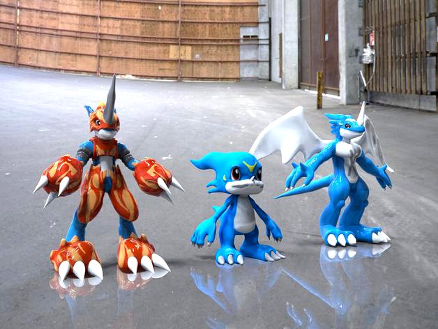 Veemon Evolution Base by dragonights91