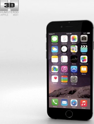 Apple iPhone 6 Space Grey 3D Model