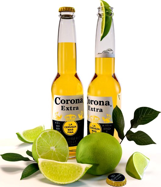Corona Extra beer 3D Model