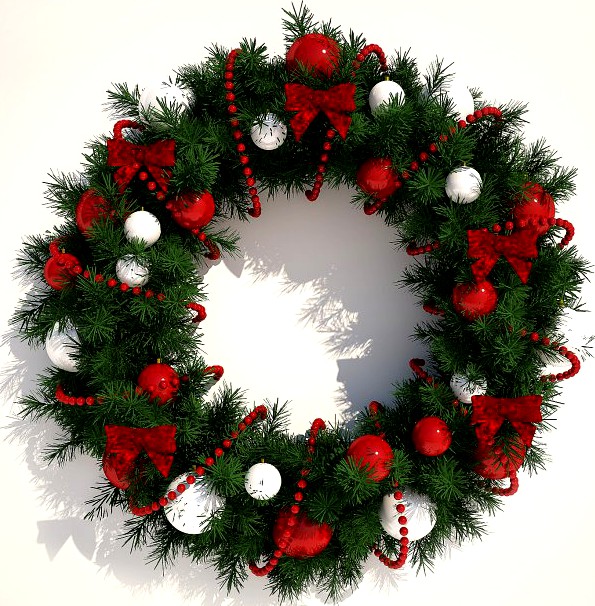 Christmas wreath 3D Model