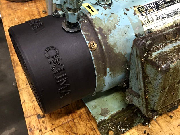 Okuma Nachi hydraulics pump cover replacement. by Kuupeetje