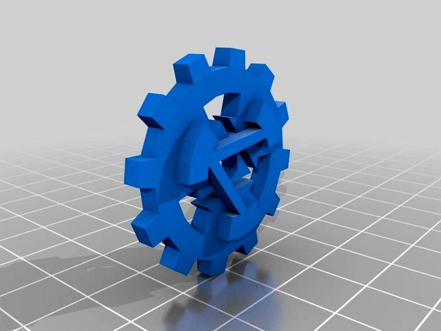 3D Printable Virtuabotix.com Logo by Virtuabotix