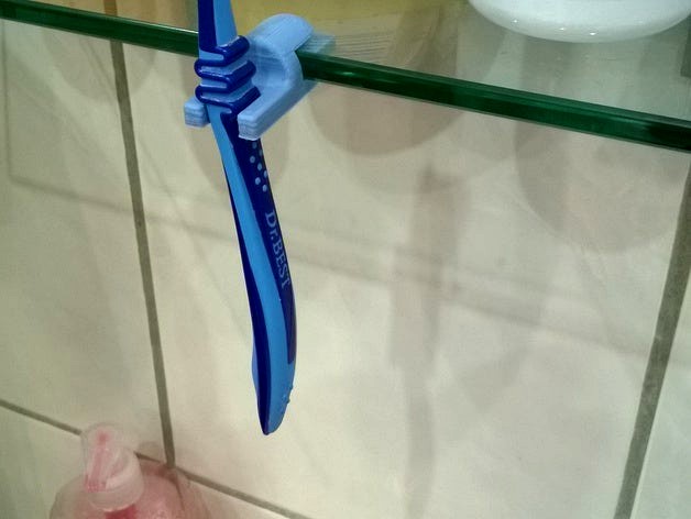 Toothbrush holder for glass board by DennisBuntrock