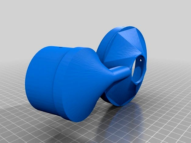 Dust Catch design for a Porter/Cable 680 and a standard 2.25"(5.715cm) Shop-Vac attachment by JustinRC