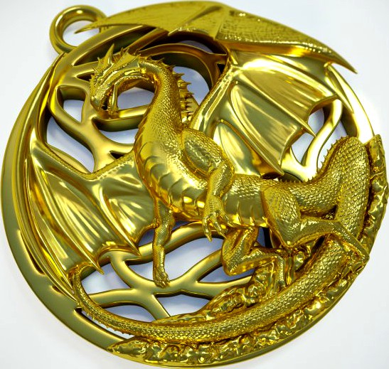 Dragon pendant 3D Model
