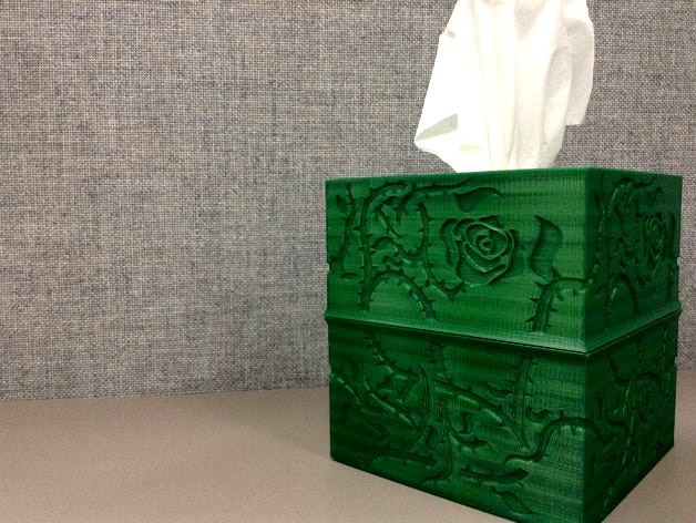 Brier Rose Tissue Box by WeeksB