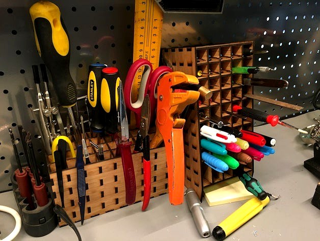 Workbench tool organiser - Vertical version by Gav