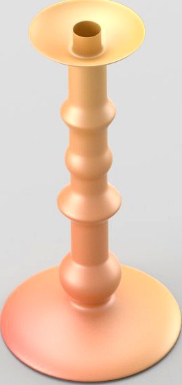 Shiny decorative candleholder 3D Model