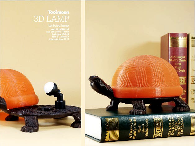 tortoise lamp by toolmoon