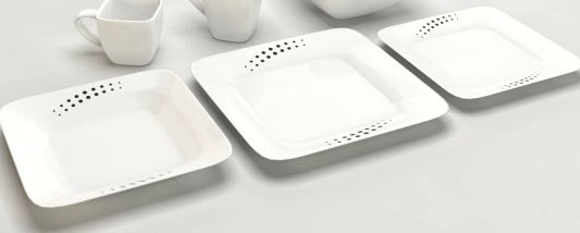Common Square Dishes 3D Model