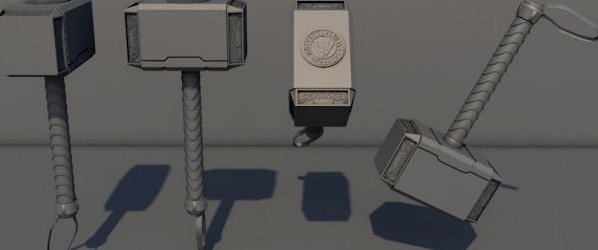 Thor Hammer 3D Model