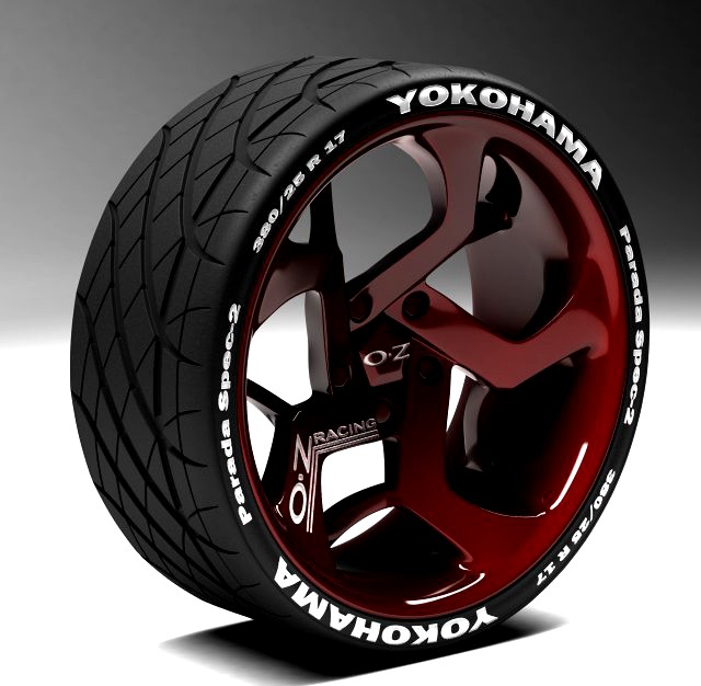 Exclusive design wheels 3D Model