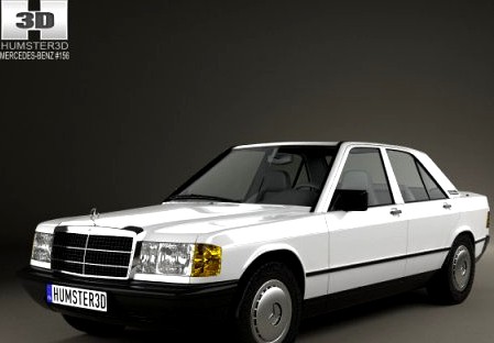 Mercedes-Benz 190 W201 1982 3D Model