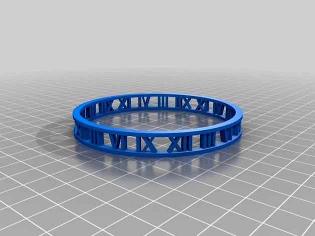 Numeral Bangle (Upright) by 4thewinn