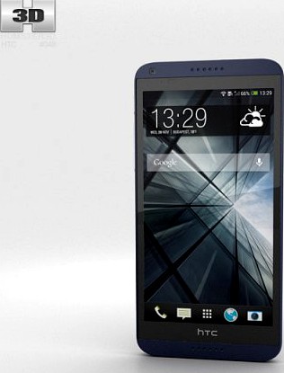 HTC Desire 816 Blue 3D Model