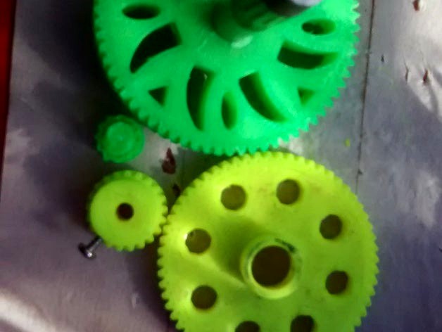 5.667 gear reduction for cyborg extruder by jake_mechanical_engineer