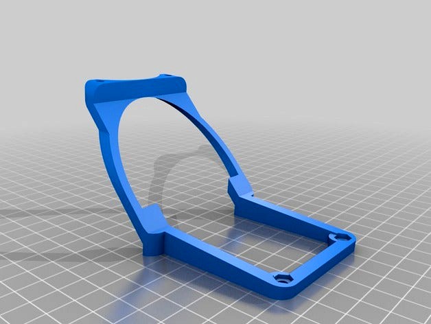 Fan & extrudrboard holder for bq prusa i3 hephestos by kharar