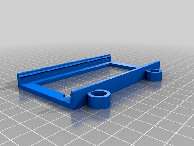Simple Arduino Mega 2560 slide-in holder by jpmendes