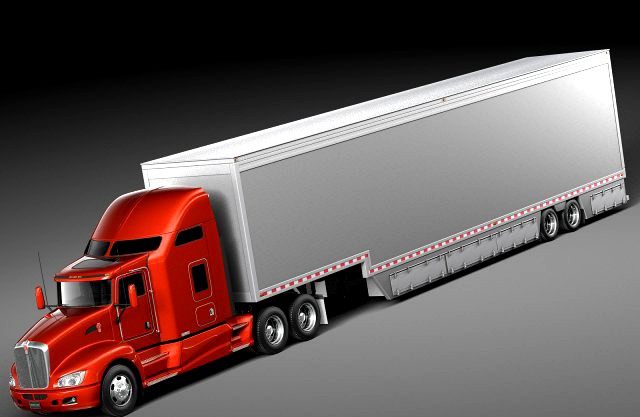 Kenworth T660 2015 Trailer 3D Model