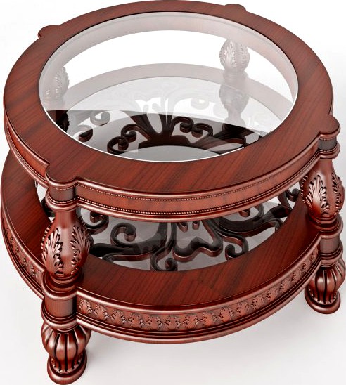 Round coffee table 3D Model