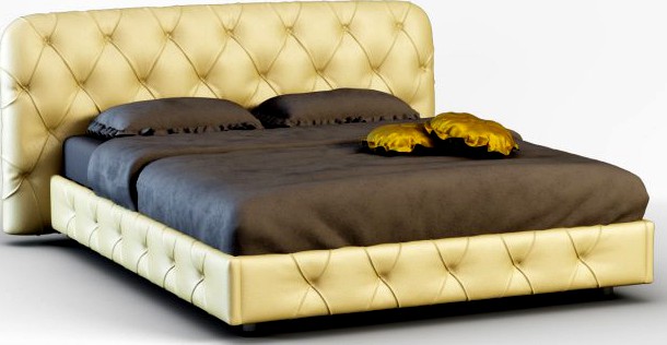 Flair De Luxe Bed 3D Model