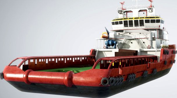 KVP Multi Purpose Offshore Vessel 3D Model