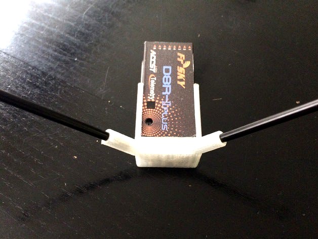 FrSky D8R-IIPlus Antenna holder by airmamaf