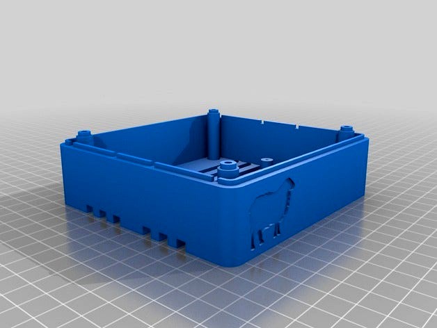 Parametric OpenSCAD Base for Intel 5th Generation NUC. by DavidJohnston