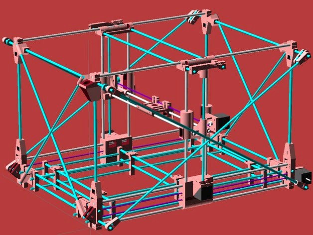 HardyGraph - Dynamical generated and fully printed 3D-Printer by Hardy