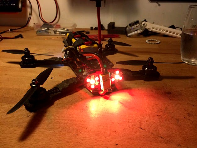 Crazy Cool Turbine LED holder for Blackout Mini H FPV Racer by bjorntm