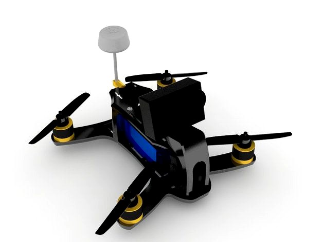 180 size micro quadcopter frame by tgaframe