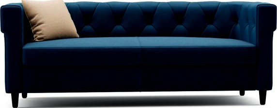 Chester tufted upholstered sofa 3D Model