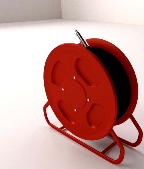 Fire Hose Reel 3D Model