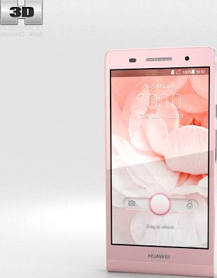 Huawei Ascend P6 Pink 3D Model
