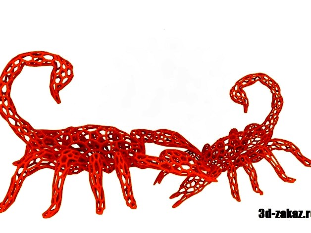 Battle Scorpions in stile Voronoi   by 3DDEDCLUB