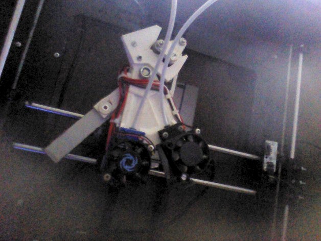 prusa dual hot end bowden sans perte de largeur ni hauteur by forange