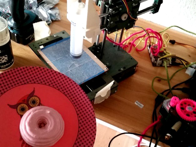 PASTE EXTRUDER Remix to printrbot jr v1 by AYO_TEK