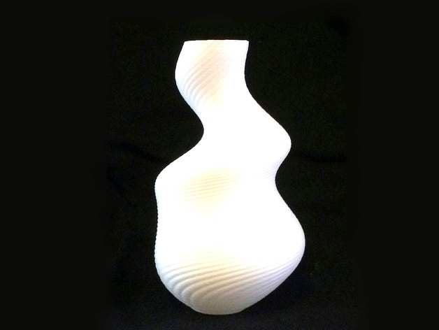 Irregular spiral vase by paoloboni