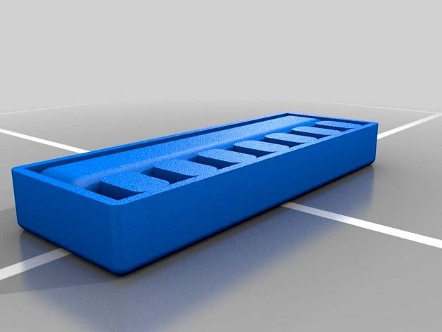 Thumb drive orgainizer, with cap tray by abadgoat