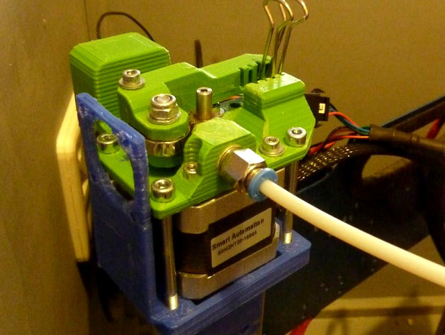 Bowden Extruder für Makerslide Profil, Modular, Hadron Ordbot Printer, 1,75 mm, einfach zu drucken; easy to print by cheffeundwackl