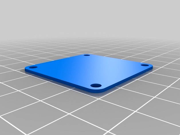 Stack plate for flight controller like Naze32, Flip, CC3D, etc. by kristjanvaga