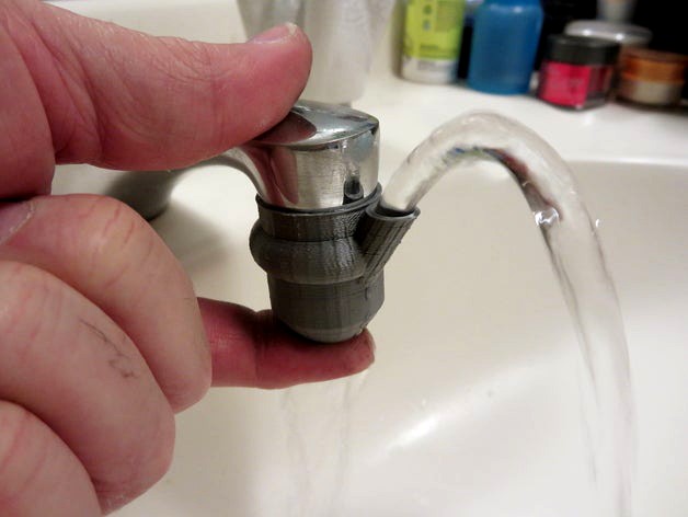 Water Diverter for bathroom tap by Digitalpaul