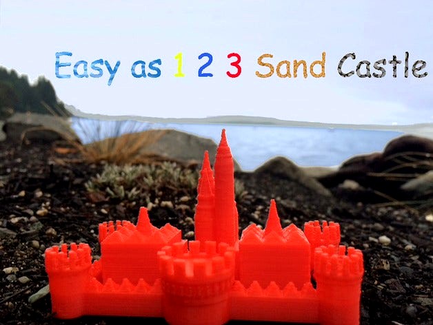 Easy as 1 2 3 Sand Castle/Mold by WyattChurch1